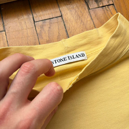 1990s Stone Island LS T Shirt Yellow L