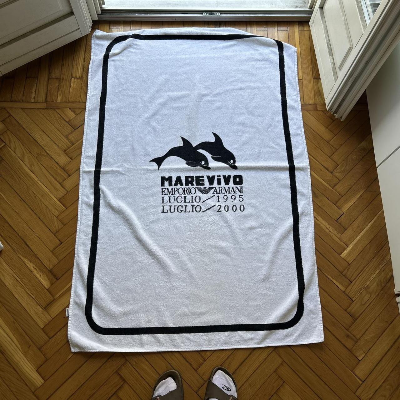 1995/00 Emporio Armani Beach Towel White