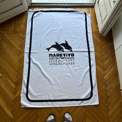 1995/00 Emporio Armani Beach Towel White