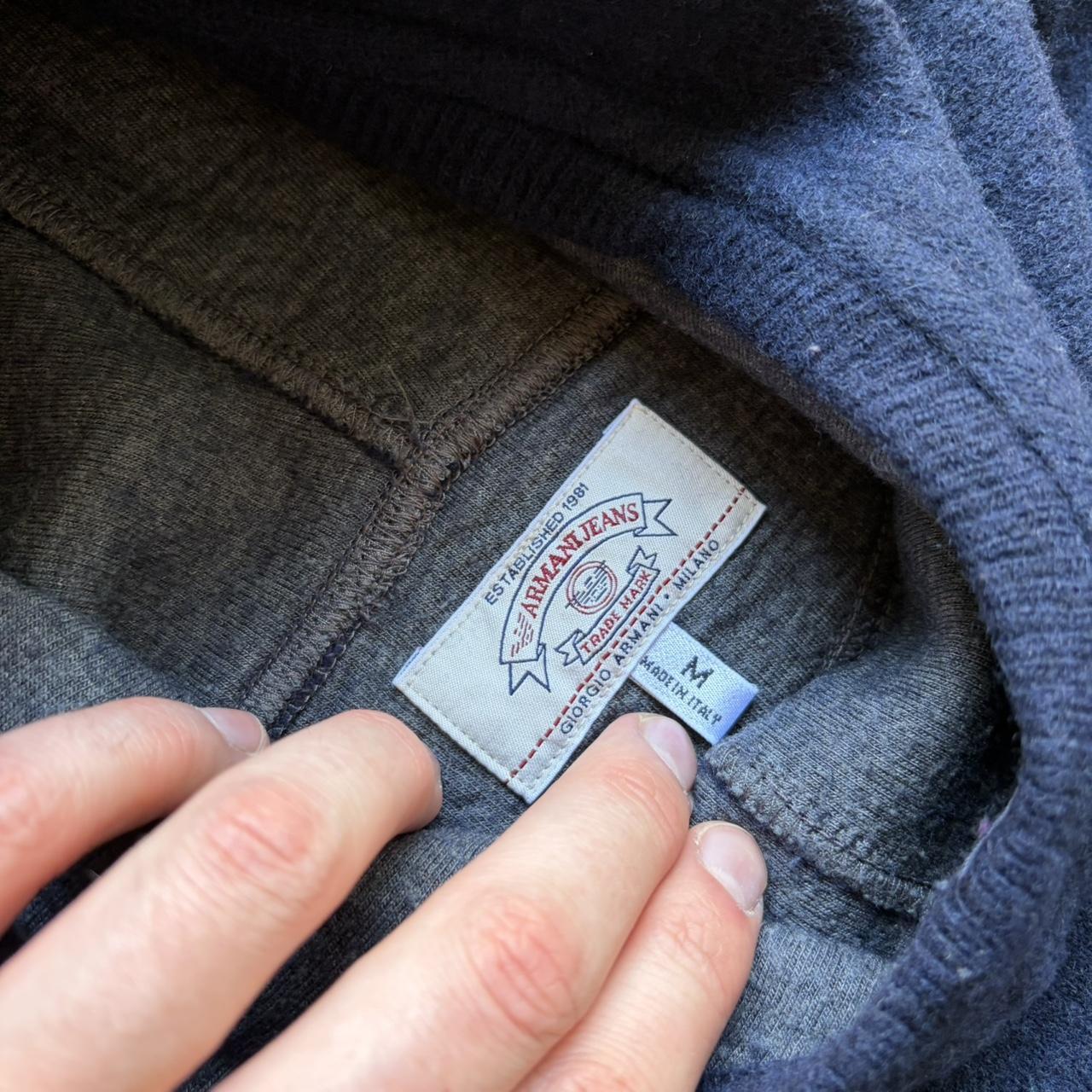 1990s Armani Jeans Hoodie Navy M