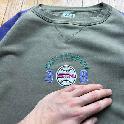 1980s Best Company Baseball Sweatshirt M