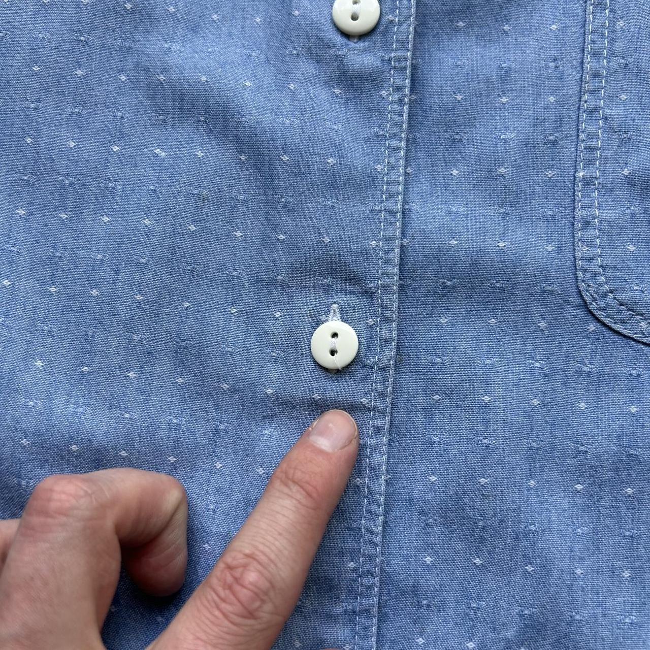 1980s Emporio Armani Denim Shirt Blue L
