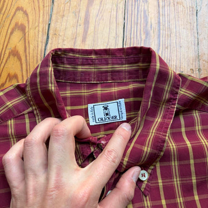 1990s Valentino Oliver Checked Shirt L