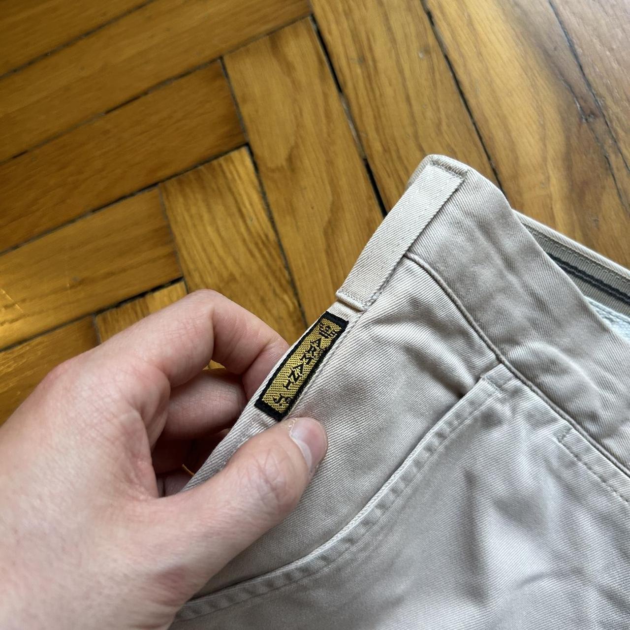 1990s Armani Jeans Trousers Cream 38W 32L