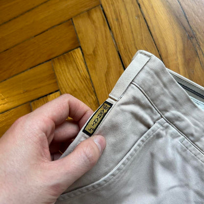 1990s Armani Jeans Trousers Cream 38W 32L