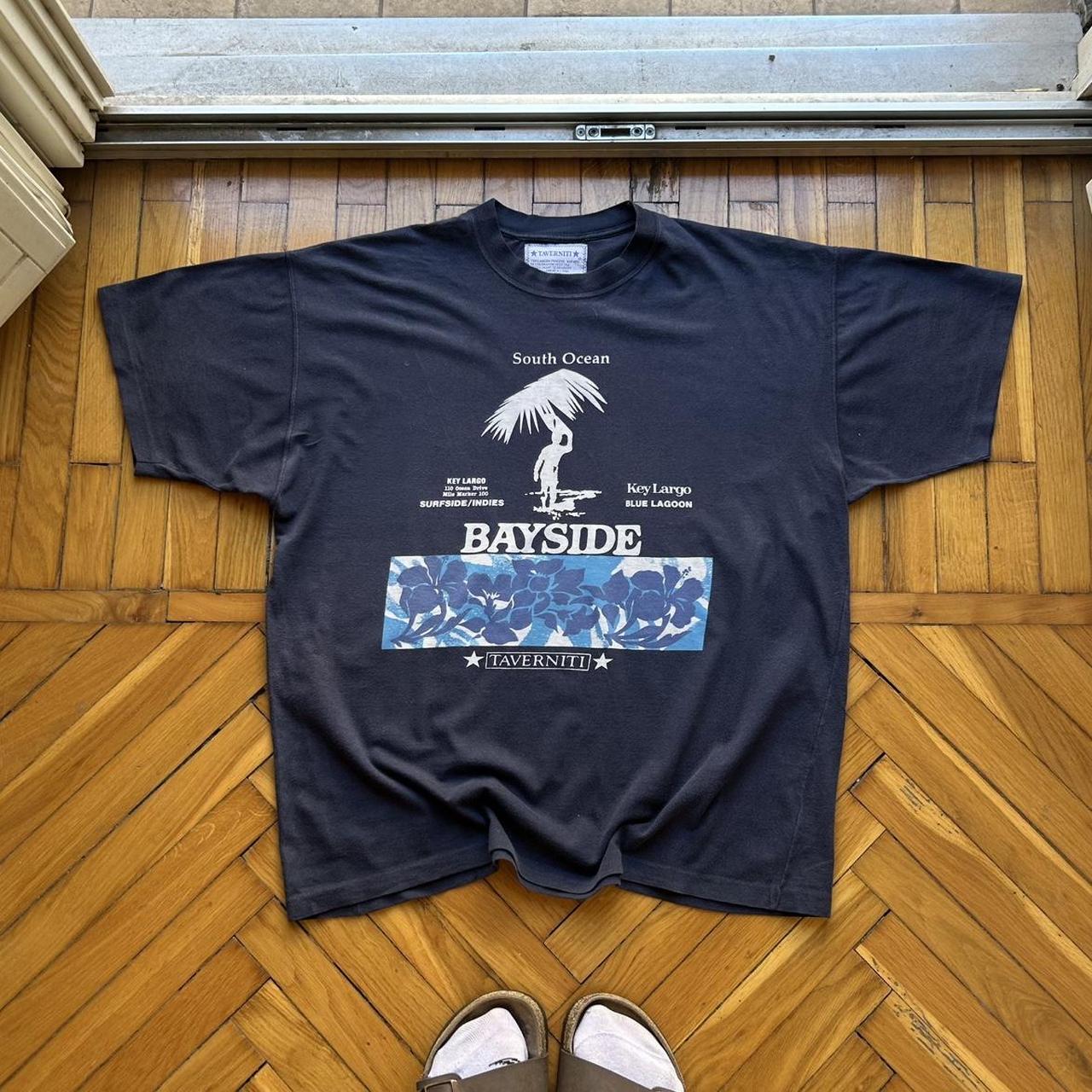 1990s J Taverniti Graphic T Shirt Navy M