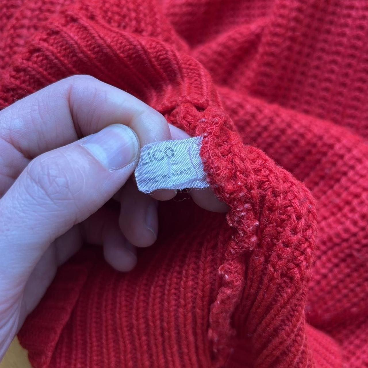 1980s Emporio Armani Knitted Jumper Red L