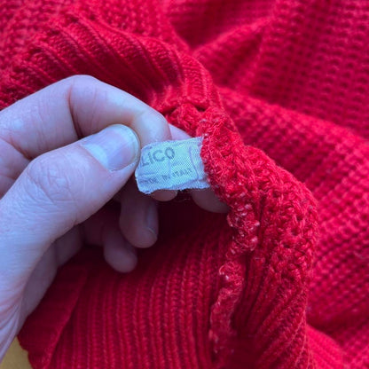 1980s Emporio Armani Knitted Jumper Red L