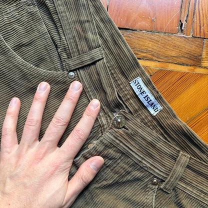 1980s Stone Island Corduroy Trousers 32W 28L