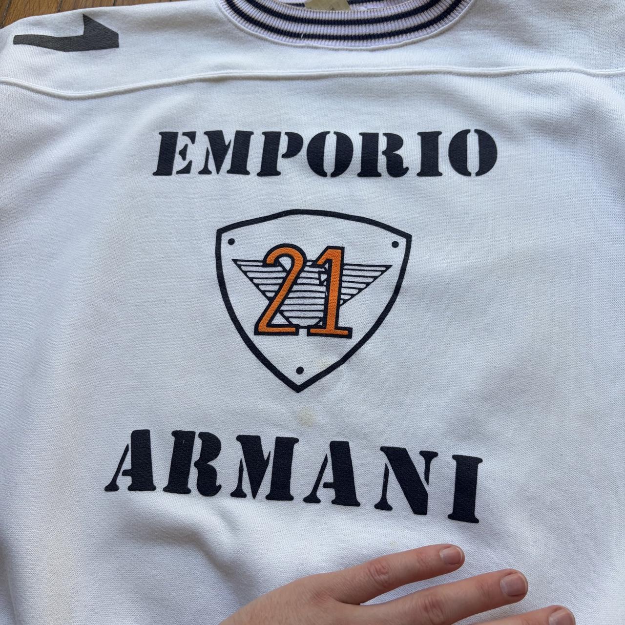 1980s Emporio Armani SS Sweatshirt White M