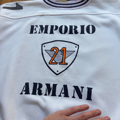 1980s Emporio Armani SS Sweatshirt White M