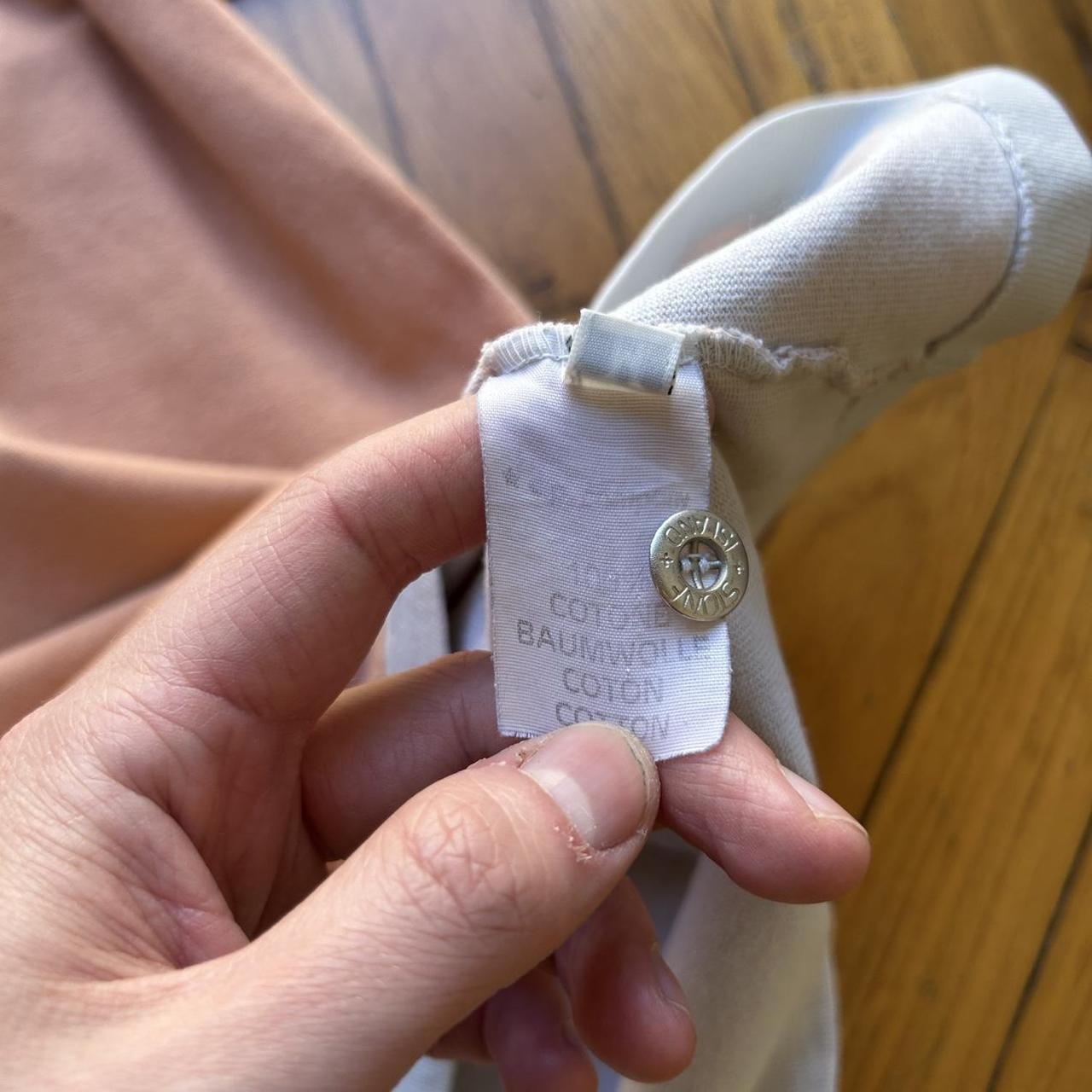 1980s Stone Island 'Isola Di Pietra' T Shirt Orange M