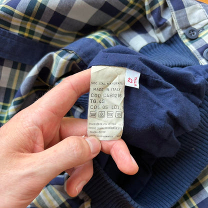1980s Giorgio Armani Checked Bomber Jacket XS