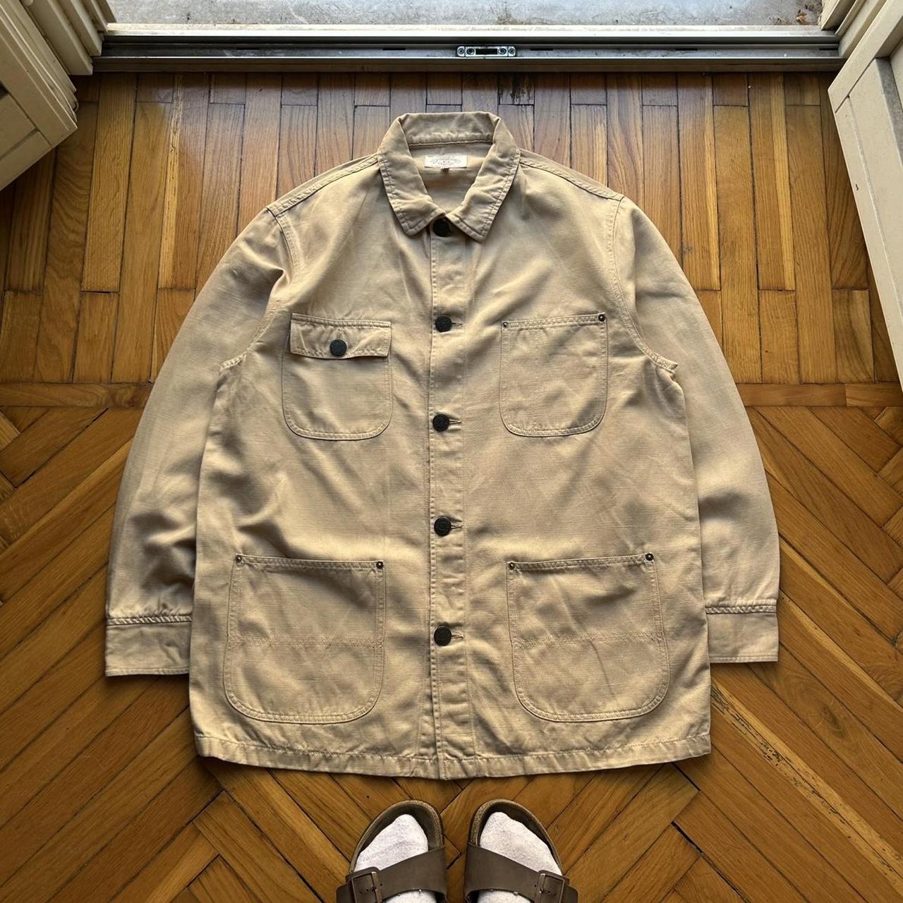 1990s Armani Jeans Cotton & Linen Jacket XL