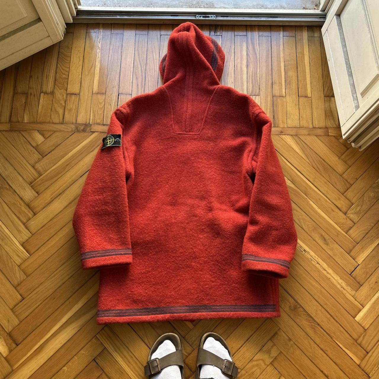 1980s Stone Island Montgomery Duffle Coat Red M