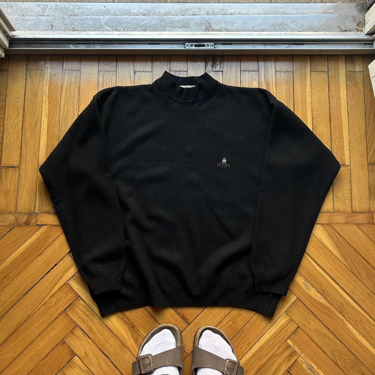 1990s Valentino Oliver Knitted Jumper Black S