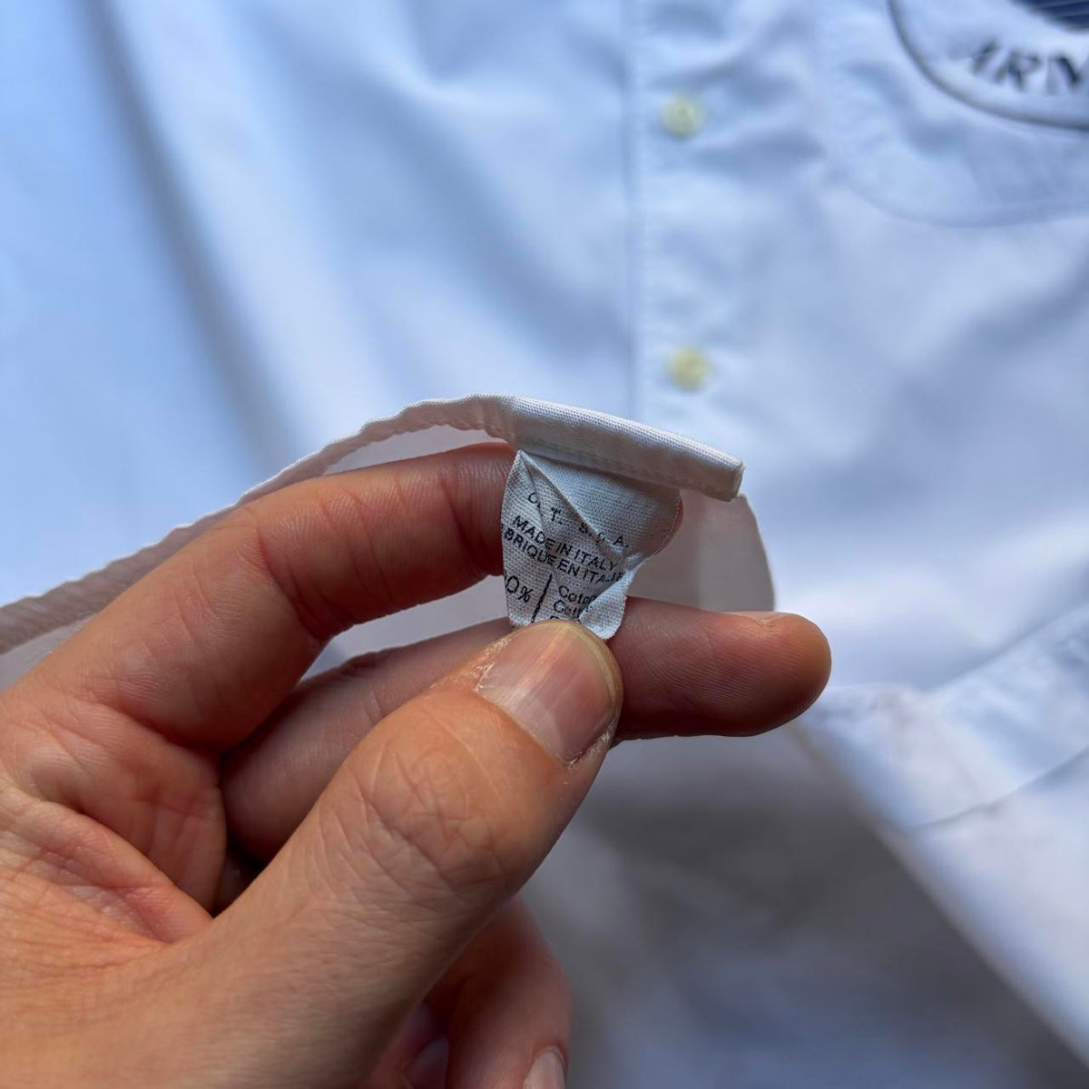 1980s Emporio Armani Shirt White L