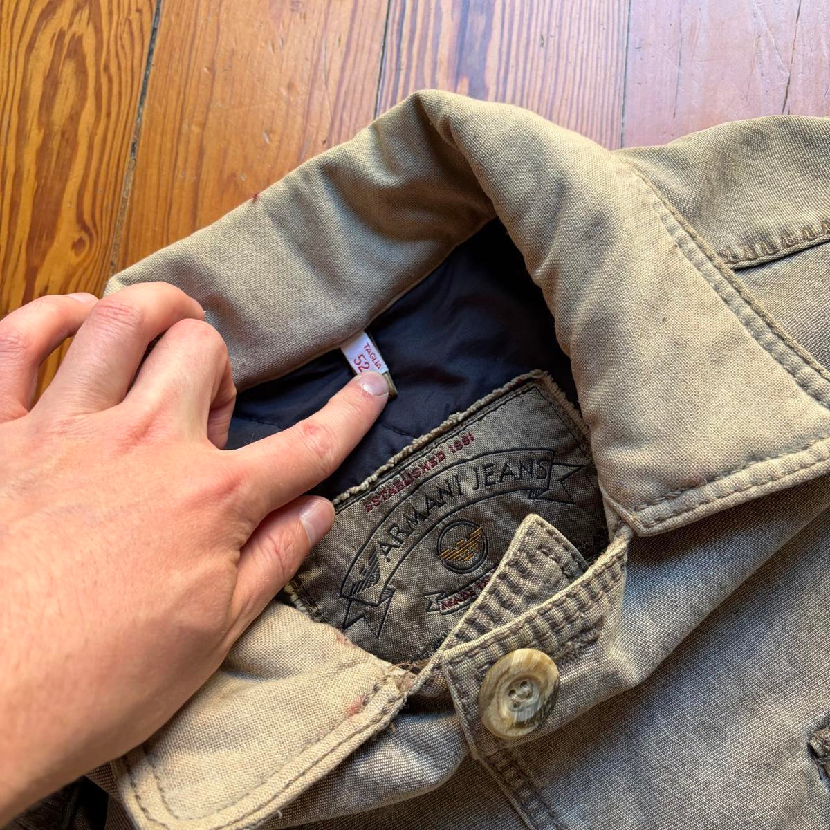 1990s Armani Jeans Coat XL