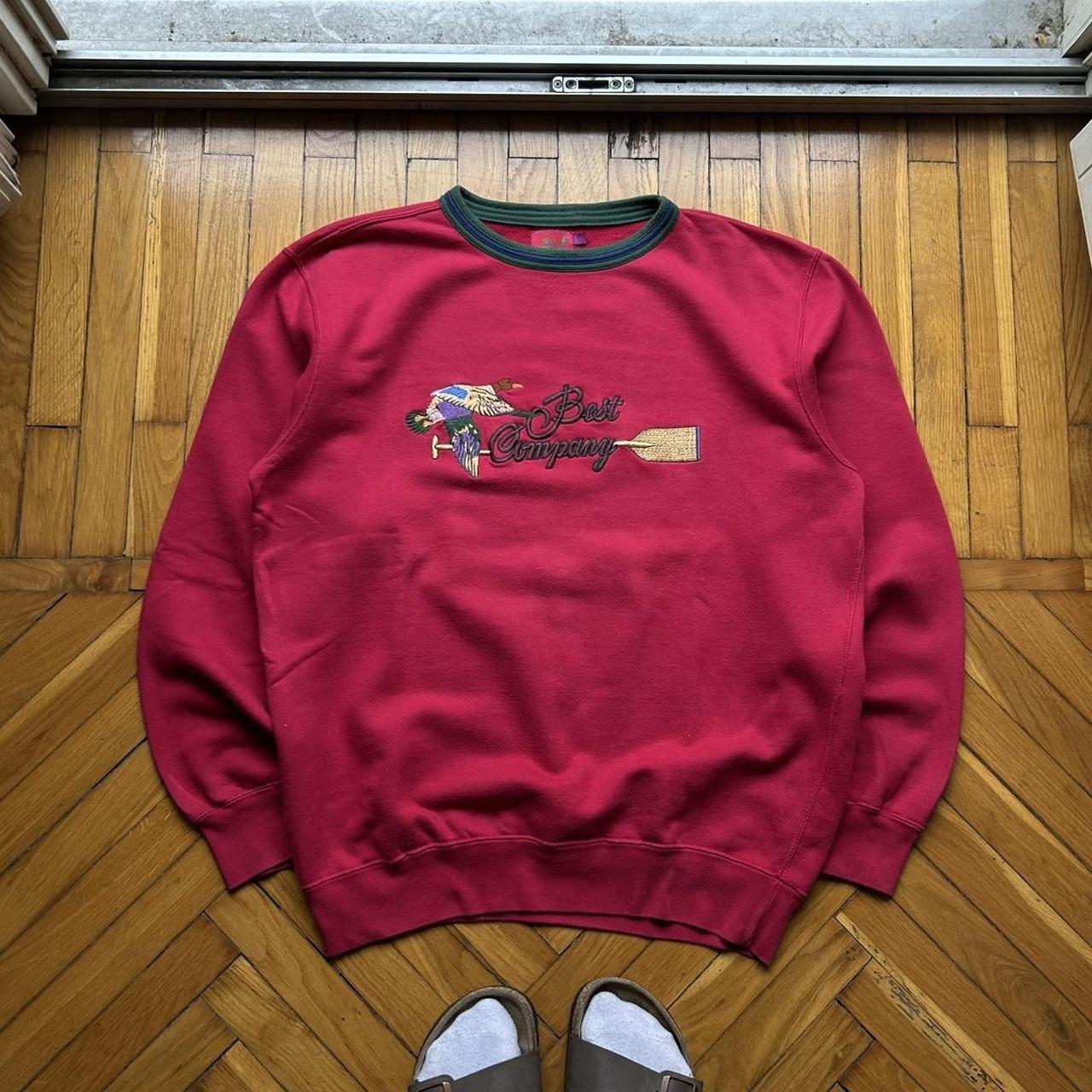 1980s Best Company Sweatshirt Red L