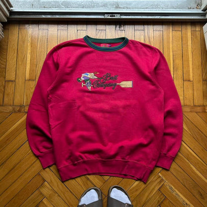 1980s Best Company Sweatshirt Red L