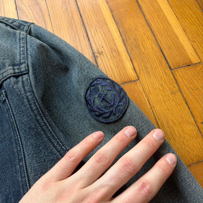 1980s Armani Jeans Mariner Denim Jacket L