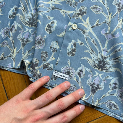 1980s CP Company Floral Shirt Blue L