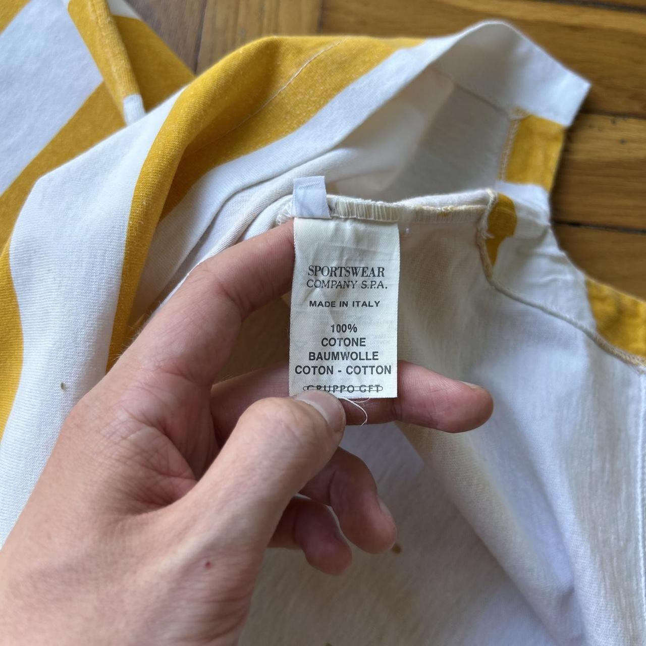 1990s Stone Island Marina Reflective Striped T Shirt L