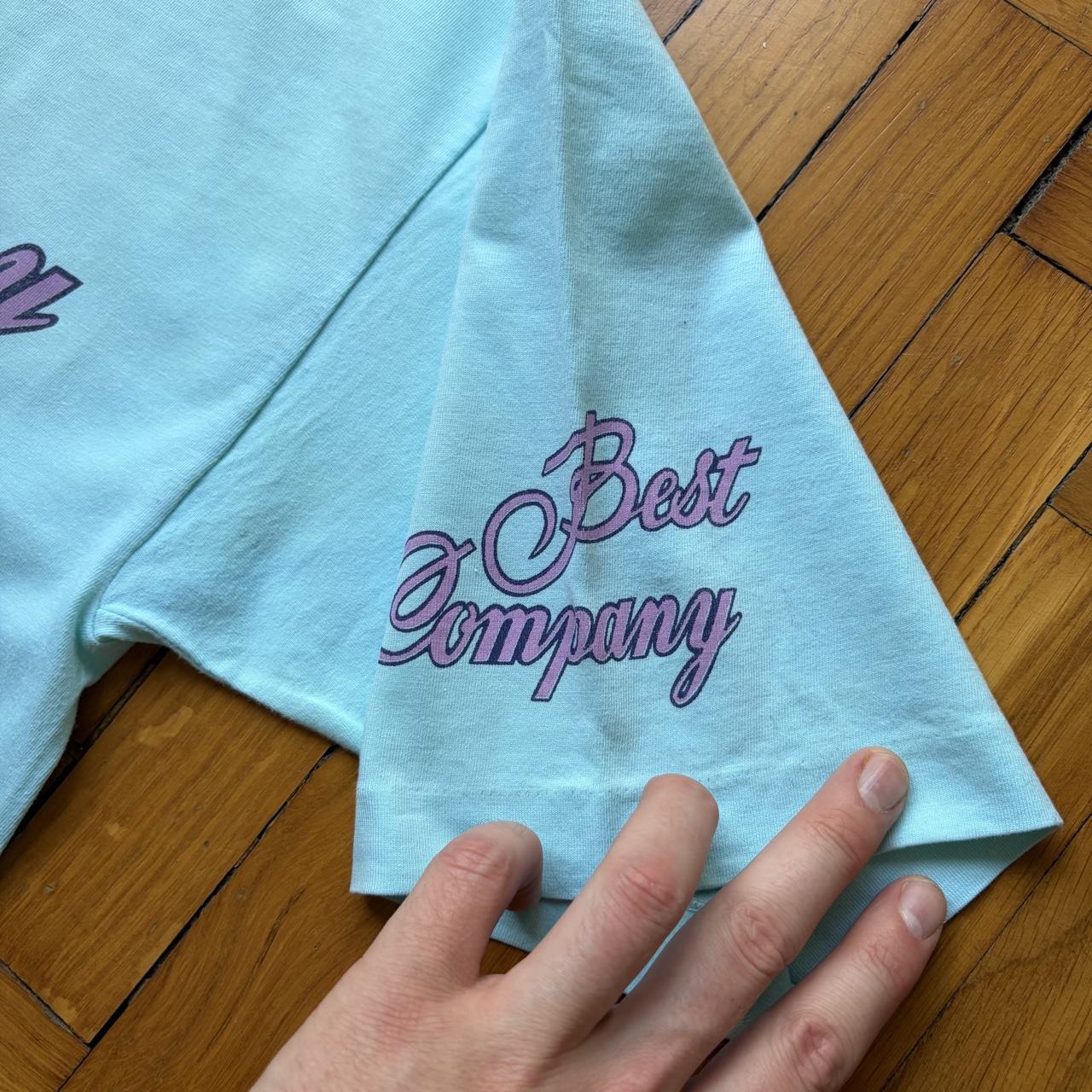 1980s Best Company T Shirt Blue S