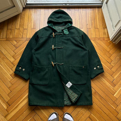 1985 CP Company Wool Duffle Coat Green XL