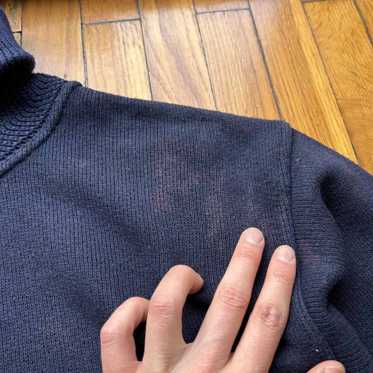 1990s Armani Jeans Roll Neck Sweatshirt Navy L