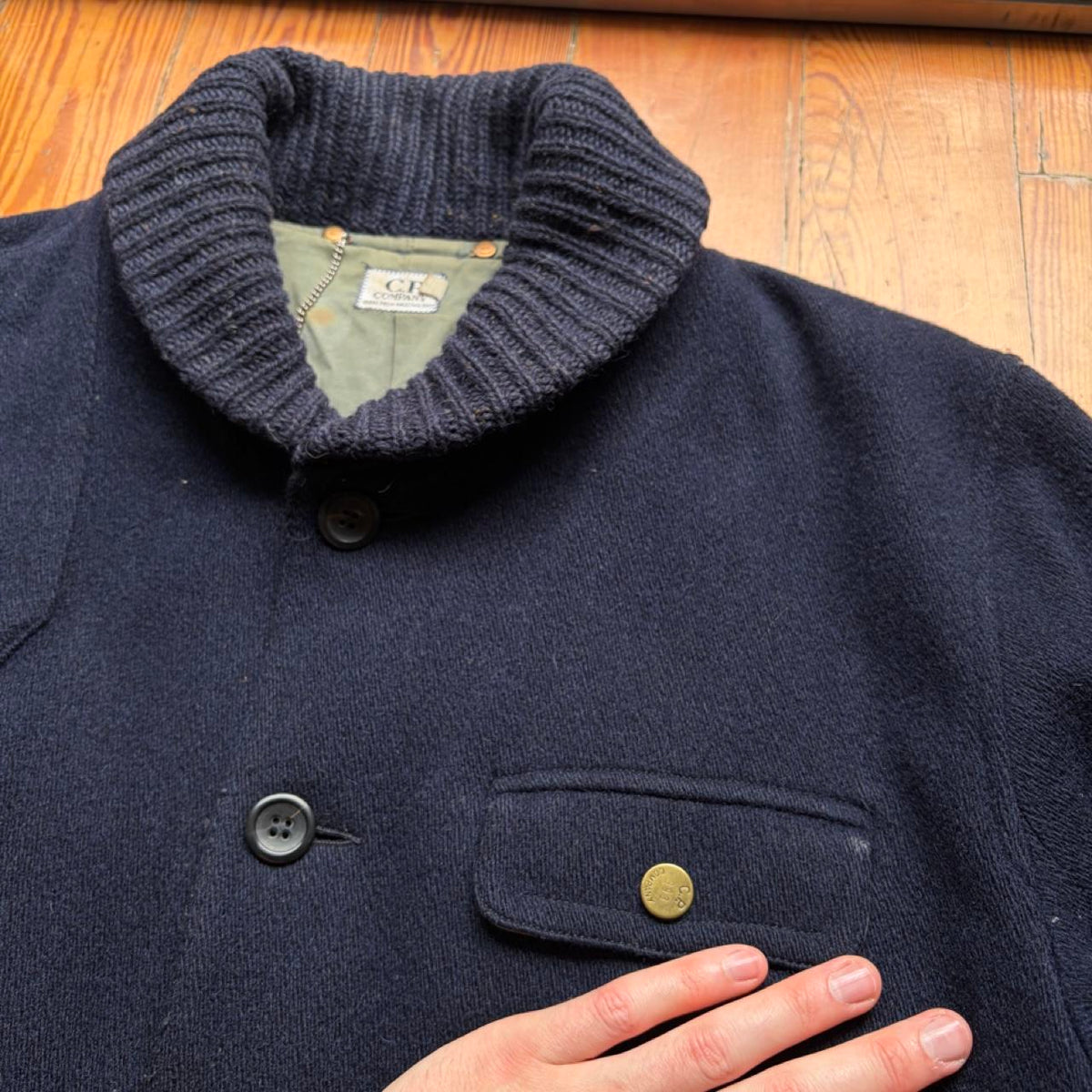 1993 CP Company Wool Coat Navy L