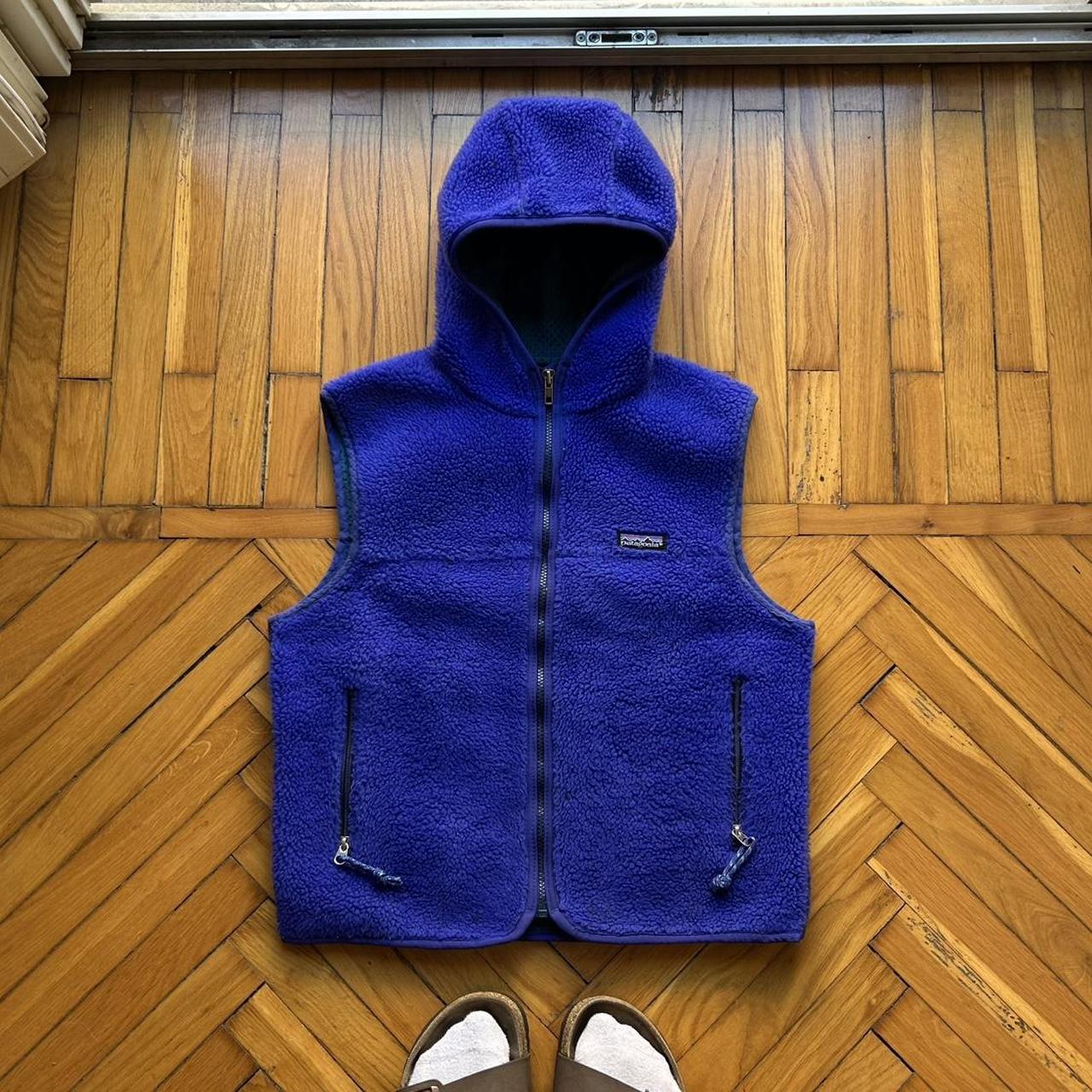 1990s Patagonia Fleece Gilet Blue Women's S