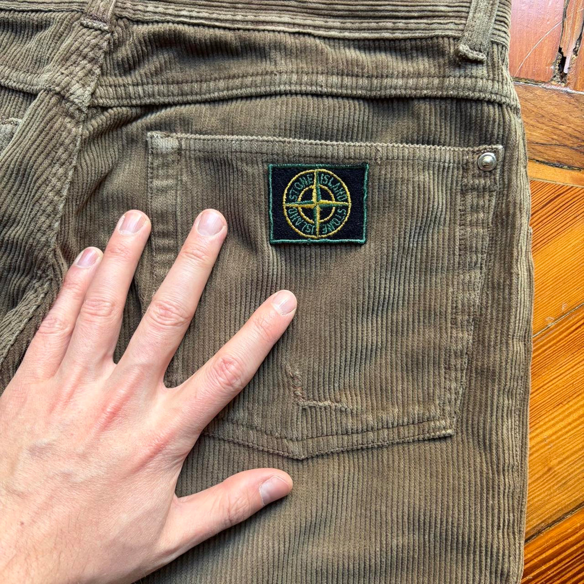 1980s Stone Island Corduroy Trousers 32W 28L