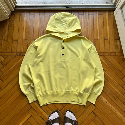 1980s Stone Island Hoodie Yellow L