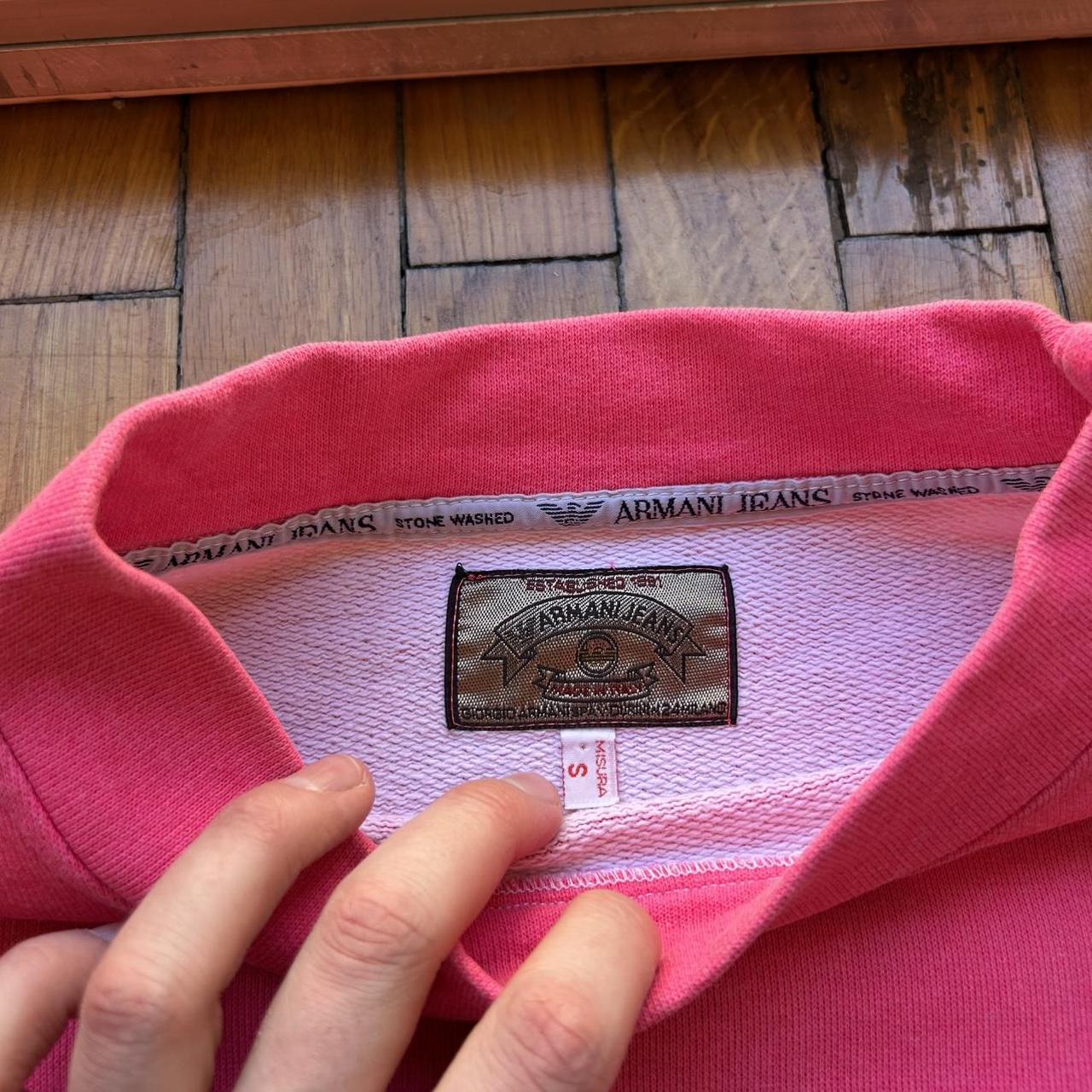1990s Armani Jeans Sweatshirt Pink S