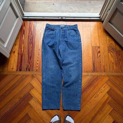 1980s Stone Island Jeans Blue 32W 28L