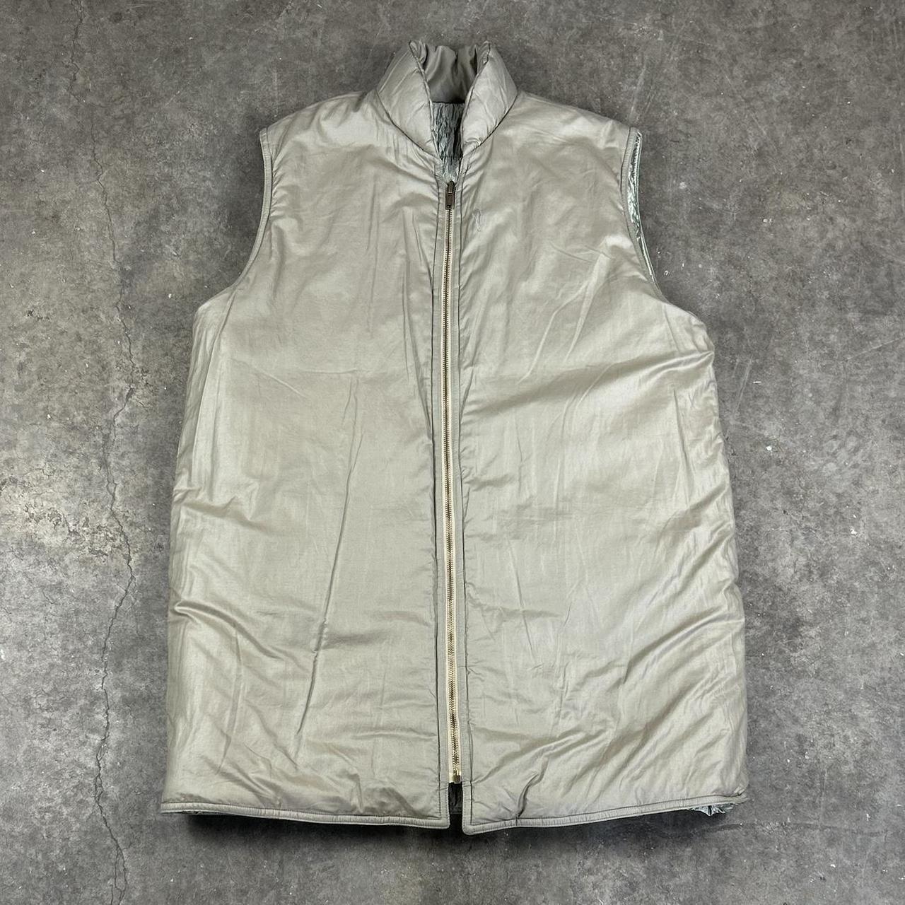 1980s Armani Reversible Down Gilet Khaki L