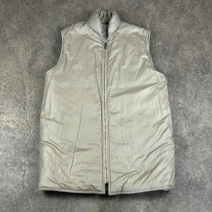 1980s Armani Reversible Down Gilet Khaki L