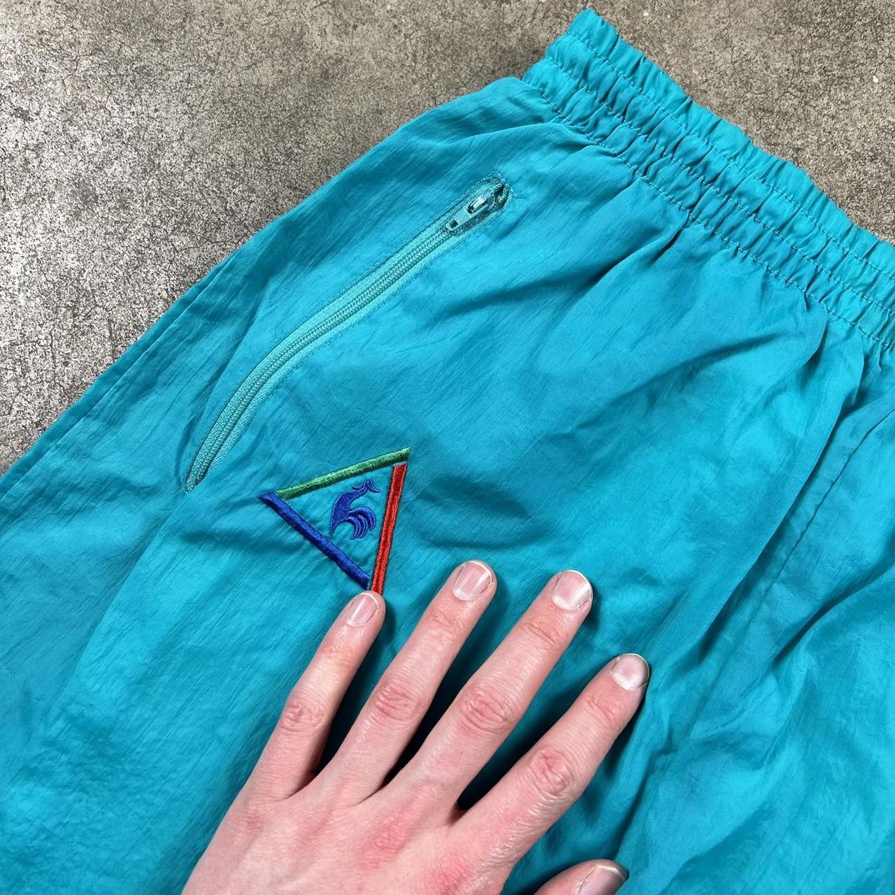 Vintage Le Coq Sportif Tracksuit Bottoms Turquoise S