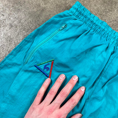 Vintage Le Coq Sportif Tracksuit Bottoms Turquoise S