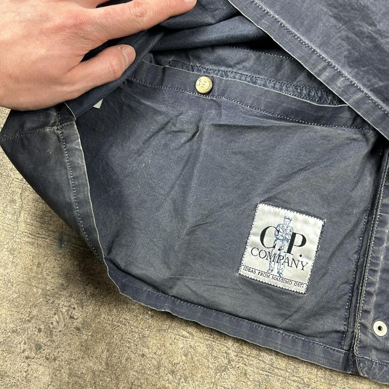 1994 CP Company Waxed Utility Vest Navy L