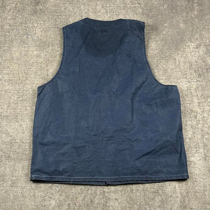 1994 CP Company Waxed Utility Vest Navy L
