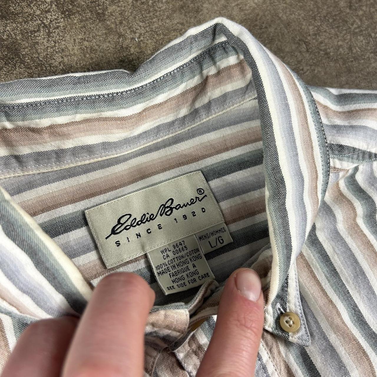 1990s Eddie Bauer Shirt Striped XL