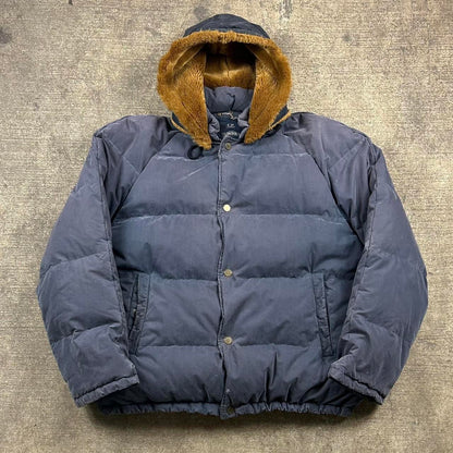 1991 CP Company Piuma D'Oca Down Jacket Navy Blue XL