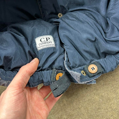 1991 CP Company Piuma D'Oca Down Jacket Navy Blue XL