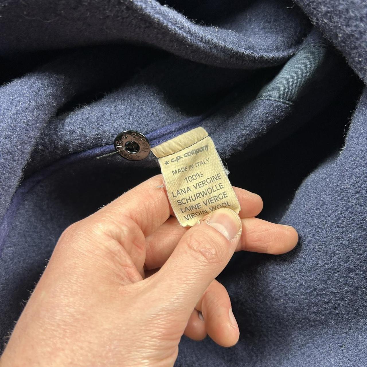 Vintage Stone Island Montgomery Duffle Coat Blue XL