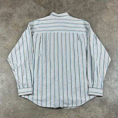 1990s Eddie Bauer Shirt Striped XL