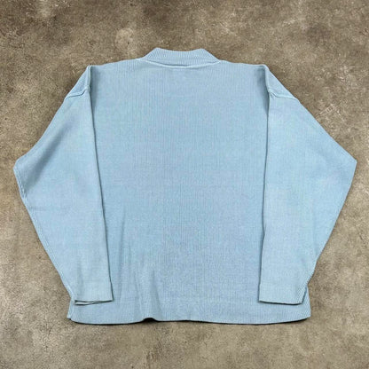 Vintage Stone Island Cotton Knitted Jumper Blue XL