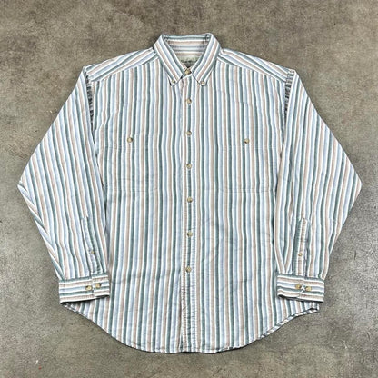 1990s Eddie Bauer Shirt Striped XL