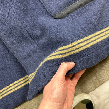 Vintage Stone Island Montgomery Duffle Coat Blue XL